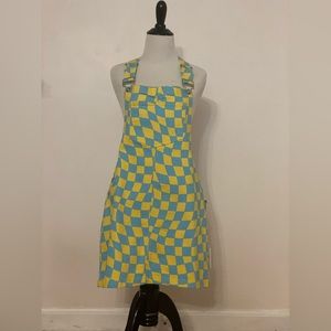 Checkered Mini Overall Dress